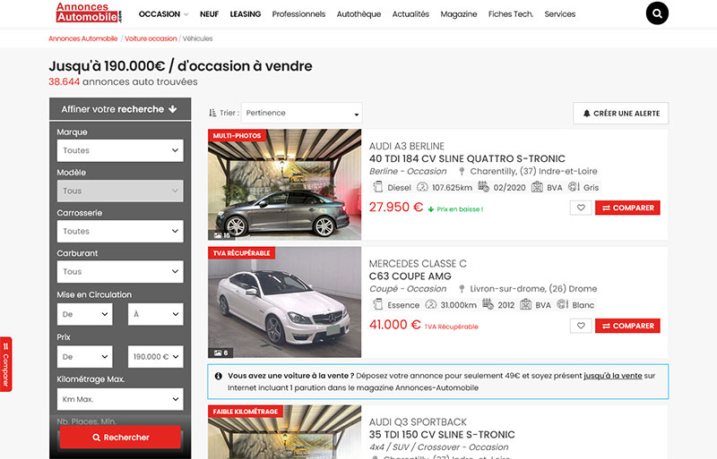 Site Annonces Automobile